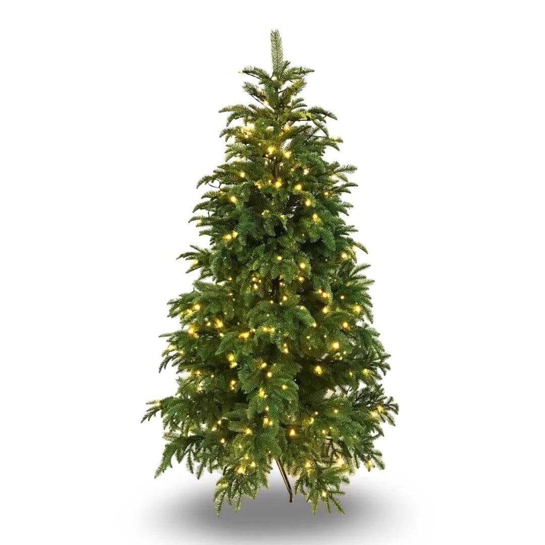 Brad artificial Pre-Lit Naturel Verde, Full 3D, LED-uri integrate - Vedere Principală Depozitul de Brazi