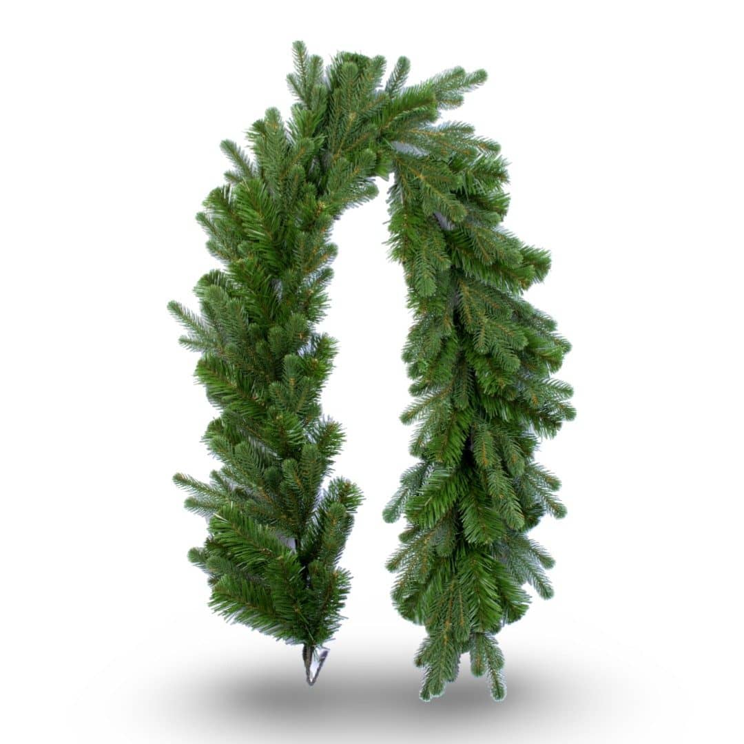 Ghirlandă pentru Crăciun, 150 cm, Ace 2D și 3D, Verde, Model Justine - Ghirlande Premium Depozitul de Brazi