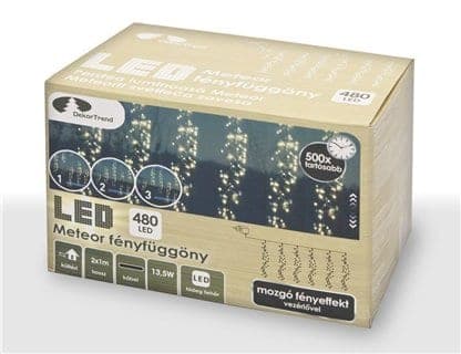 Perdea de lumini Meteor LED Dekortrend - Vedere Principală Depozitul de Brazi