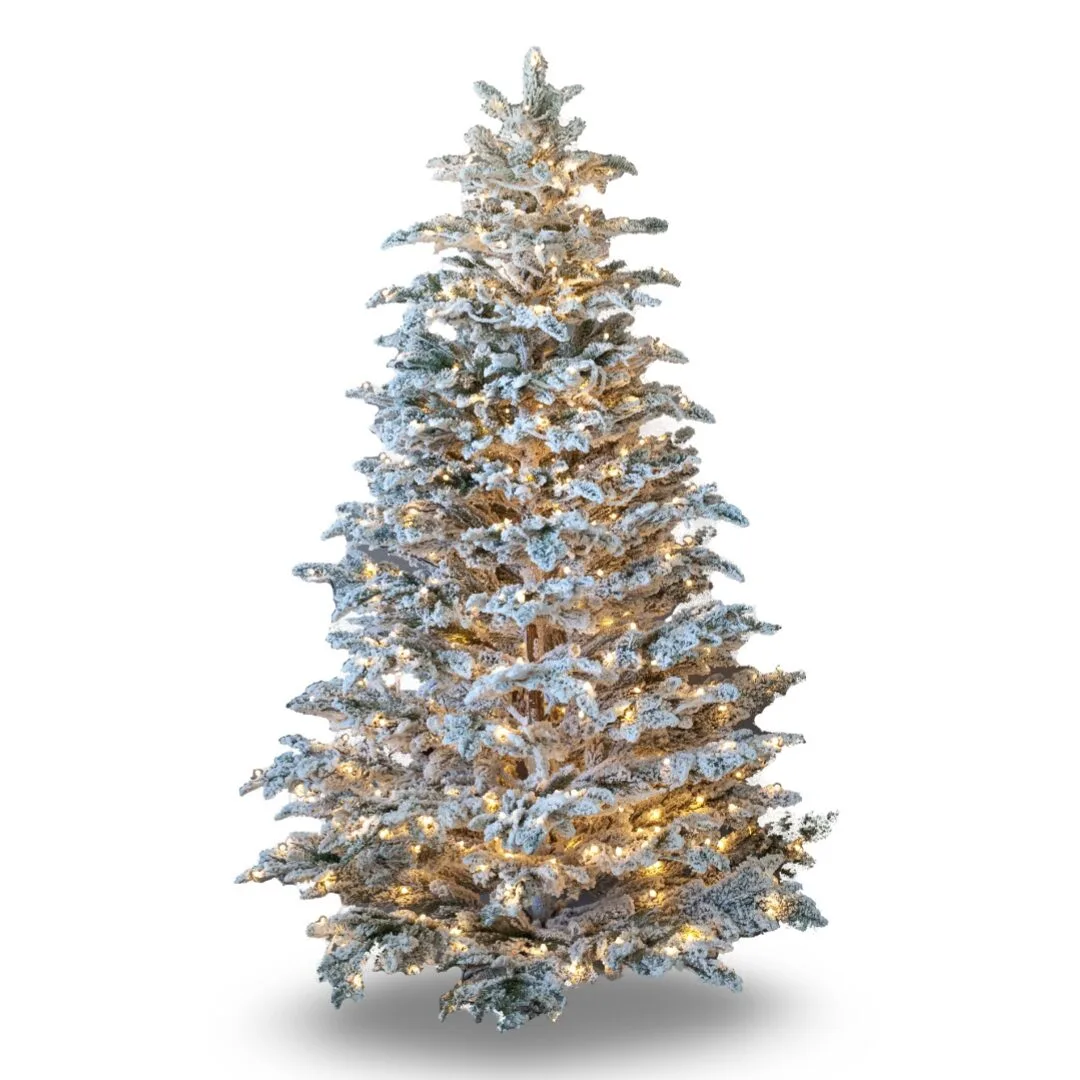 Pre-lit Naturel Snow Brad Artificial Pre-lit Naturel Snow